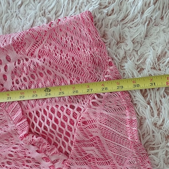 💕VTG Y2K rose lace flounce cover up - Picture 7 of 7